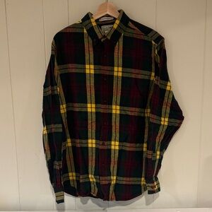 L.L. Bean Multicolor Plaid Button-Down Shirt